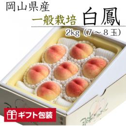 【ギフト包装】白鳳　2kg　7～8玉【7/15まで注文受付中】【数量限定販売】